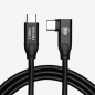 Preview: CobraTether USB-C Cable 4,8m Straight to 90° Black