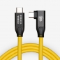 Preview: CobraTether USB-C Cable 4,8m Straight to 90° Yellow