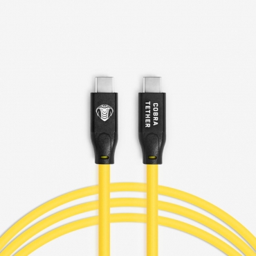 CobraTether USB-C Cable 4,8m Straight to Straight Yellow