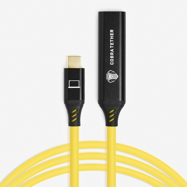 CobraTether USB-C Extention 10m Yellow