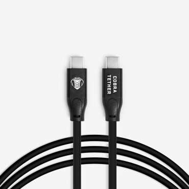 CobraTether USB-C Cable 4,8m Straight to Straight Black