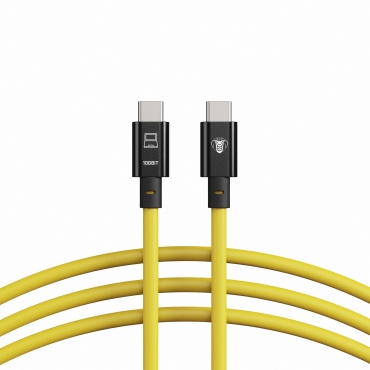 CobraTether USB-C Cable 10Gbit 10m Straight to Straight Yellow