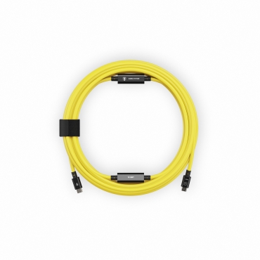 CobraTether USB-C Cable 10Gbit 10m Straight to Straight Yellow