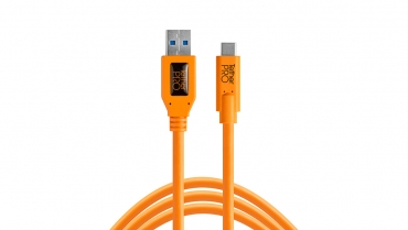 TetherPro USB-A 3.0 / USB-C 4.6m Orange