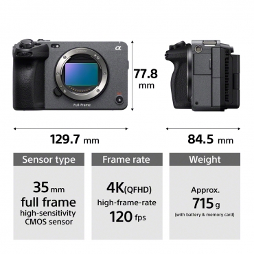 Sony Cinema Line ILME-FX3 Body