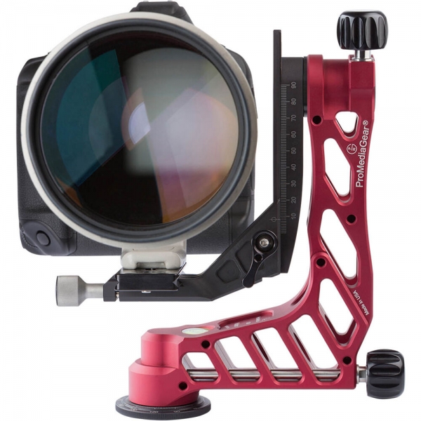 ProMediaGear GKJr. Katana Pro Gimbal Tripod Head, rot