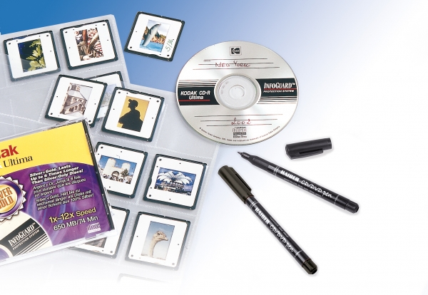 Kaiser CD [R] pen, Beschriftungsstift, schwarz, 1 Stück