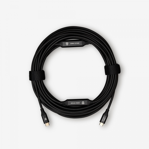 CobraTether USB-C Cable 10m Straight to Straight Black