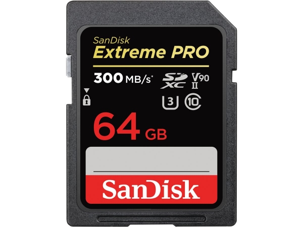 SanDisk ExtremePro 300MB/s SDXC-II 64GB V90