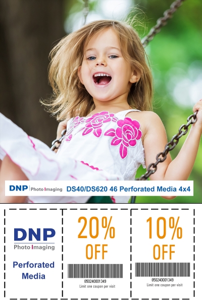 DNP Mediaset 10 x 15 cm, perforiert für DS620