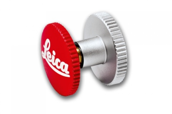 Leica Soft Release Button "Leica", 8 mm, rouge