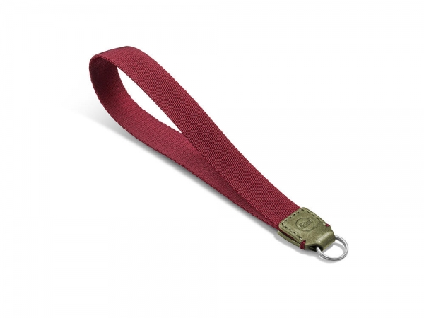 Leica Handschlaufe, Textil und Leder rot